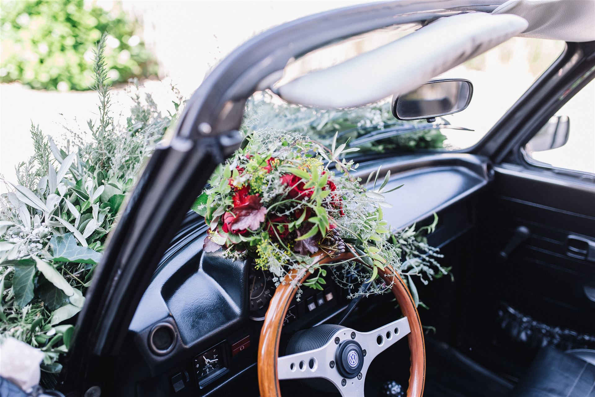 Autoschmuck zur Hochzeit - Vintage Herzen online bestellen!